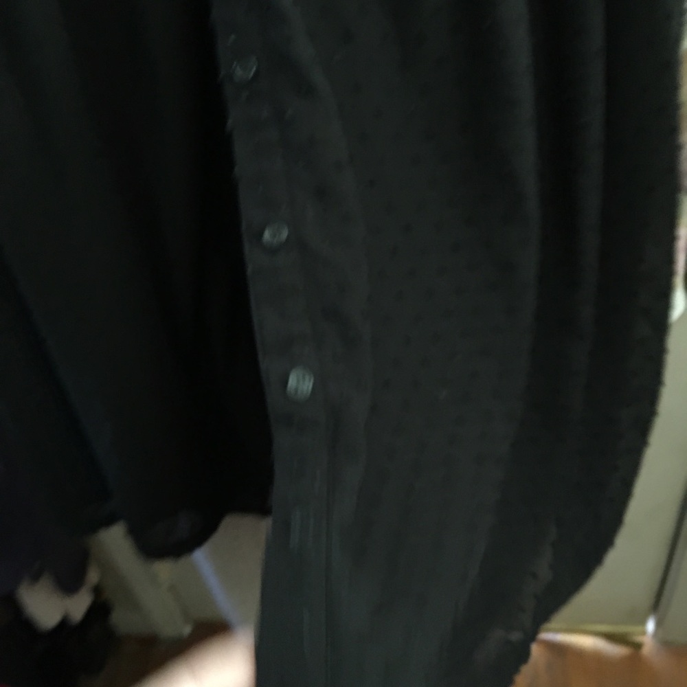 Misguided Size 20 Black Button Front Puff Sleeve … - image 2